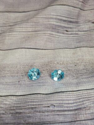 Blue Gem Ear Rings
