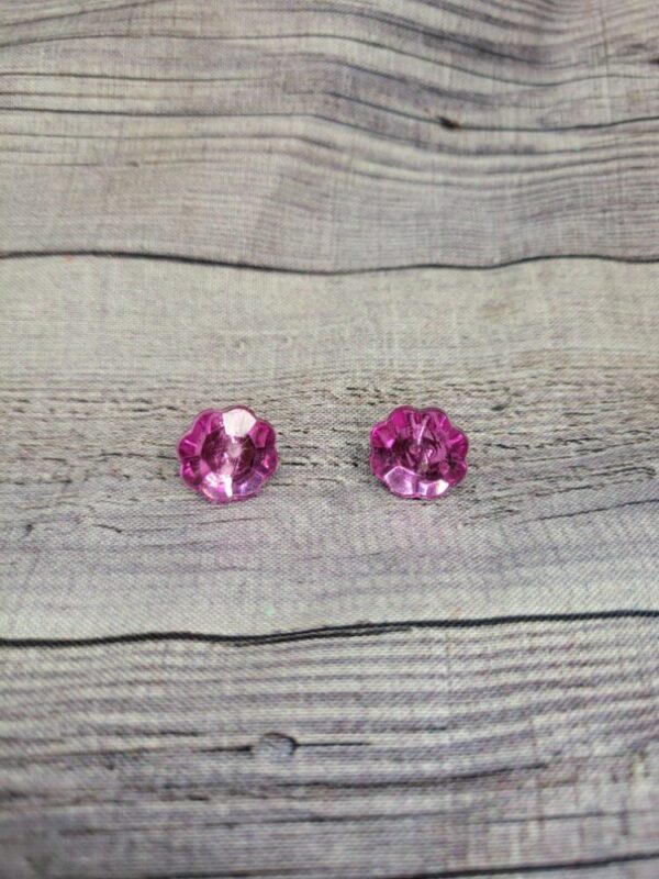 Pink Gem Ear Rings