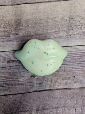 Flirty Fruit Kiss Lips Teal Goat Milk Soap