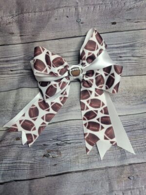 Football Football & White Bow