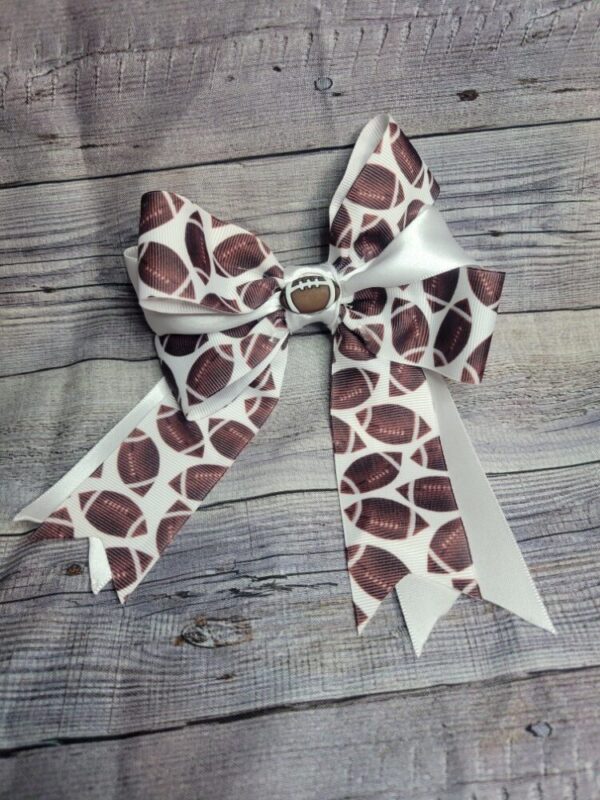 Football Football & White Bow