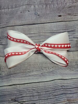 Heart & White Bow