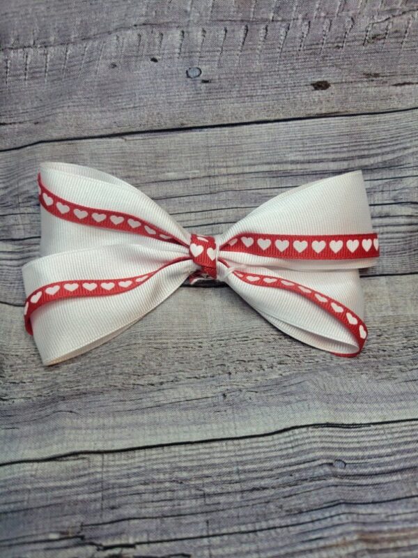 Heart & White Bow