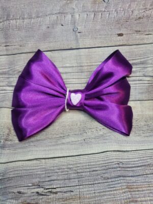 Heart Purple Bow