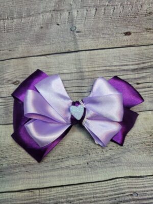 Heart Purple Bow