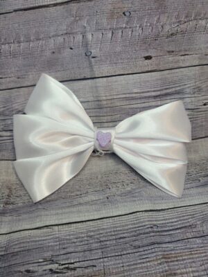 Heart White Bow