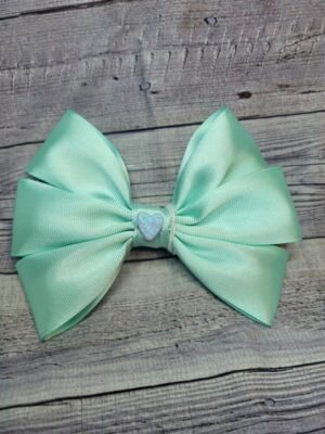 Heart Teal Bow