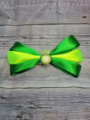 Owl Green Bow