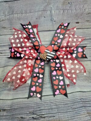 Heart Heart Burst Bow