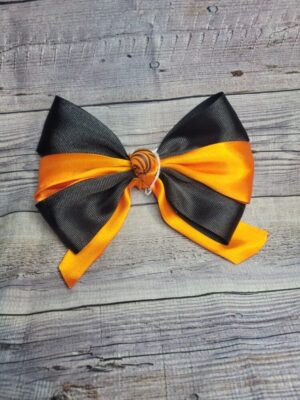 Tiger Ball Orange & Black Bow