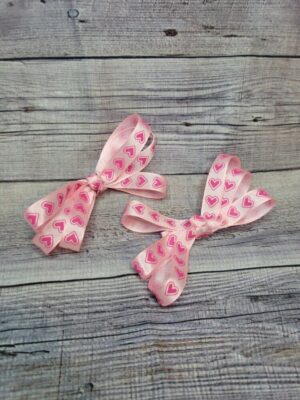 Heart Pink Bow Set