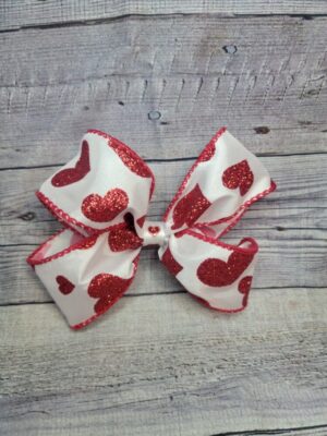 Sparkle Heart Bow